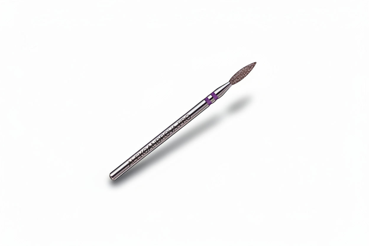 Diamond flame bit double grit (purple) 2.3/8 mm