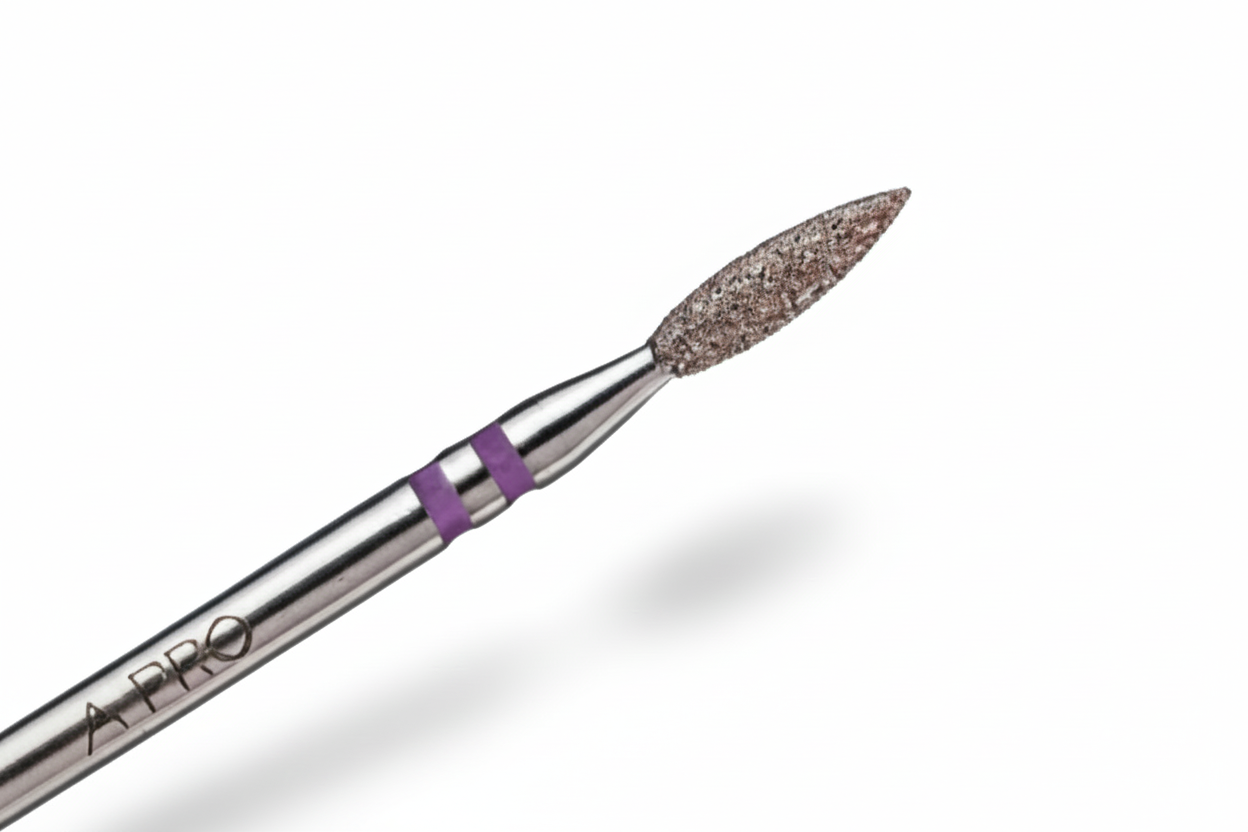 Diamond flame bit double grit (purple) 2.3/8 mm